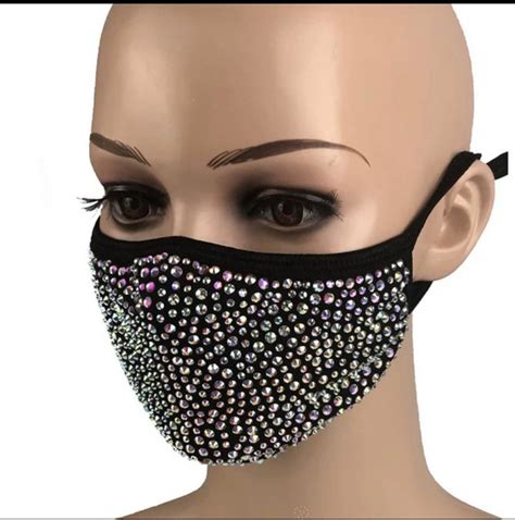 swarovski face mask